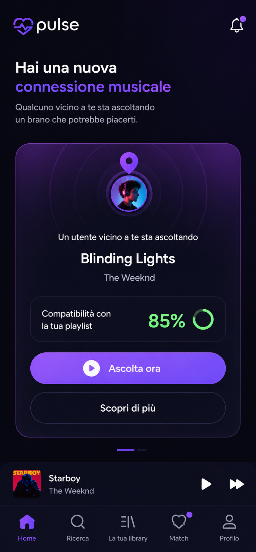 Schermata app Pulse